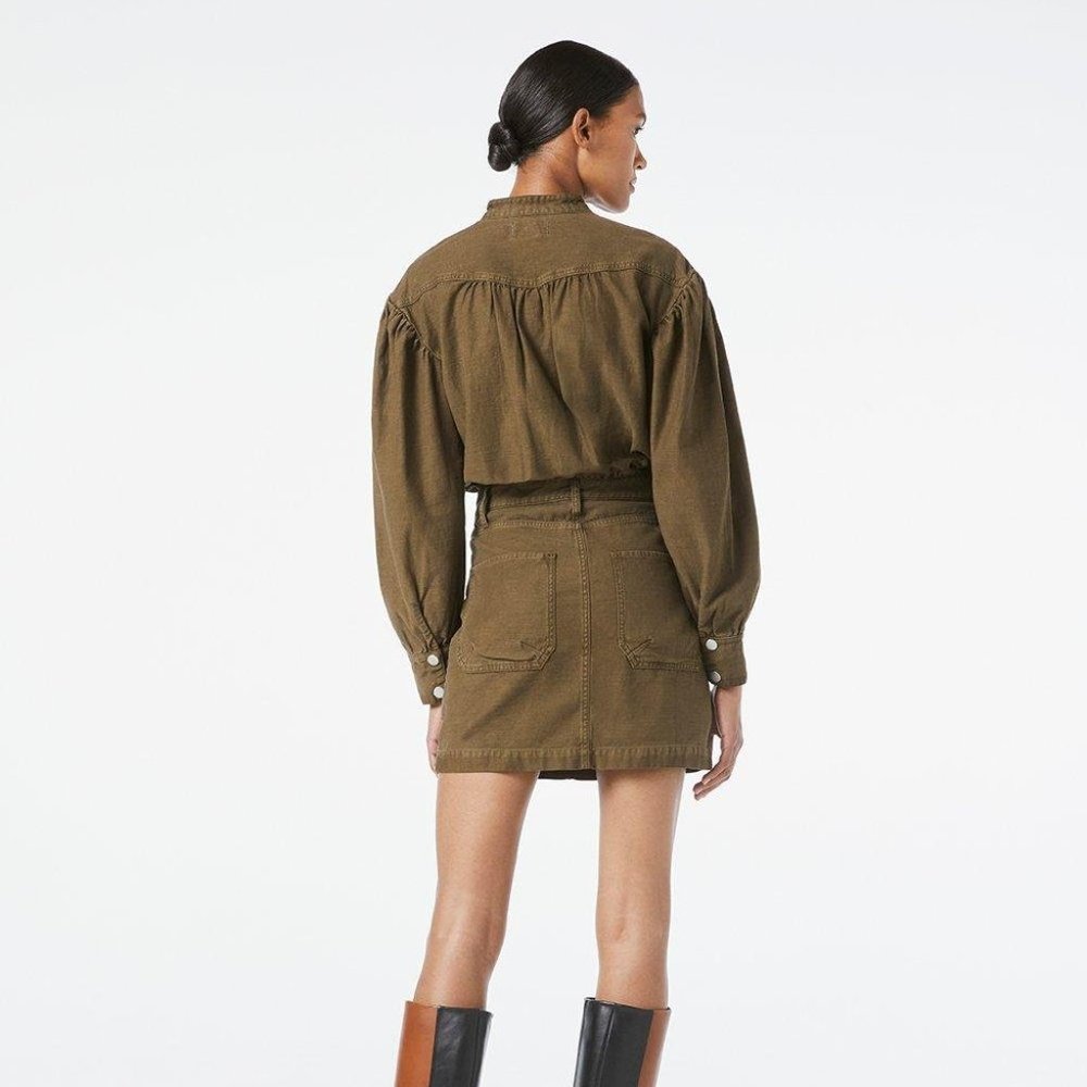 FRAME Moto Zip Snap Front Dress - Picture 9 of 11